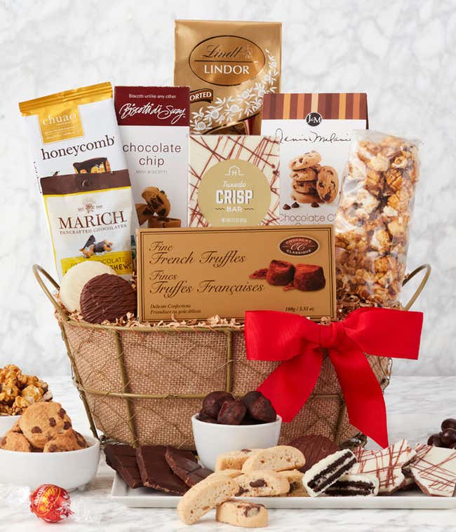 Sweet &amp; Salty Chocolate Delights Basket