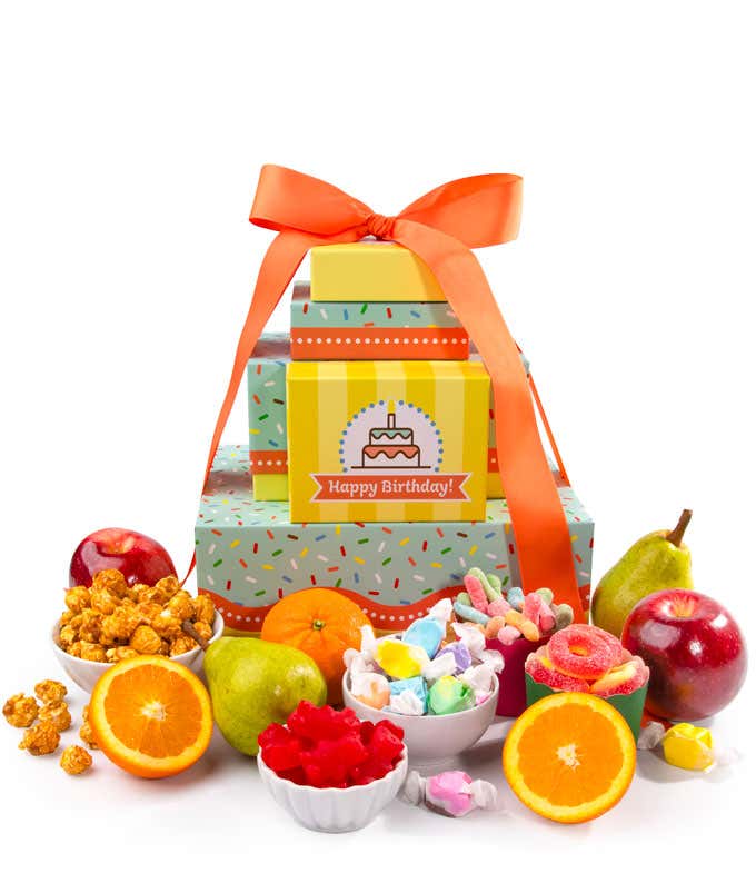 Happy Sweet Birthday Gift Basket