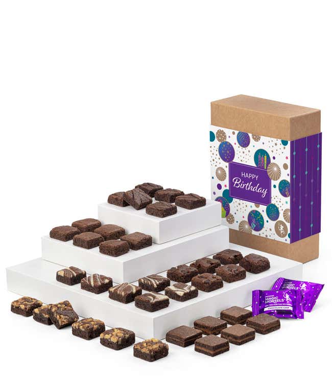 Happy Birthday Three Dozen Fairytale Brownie Morsels