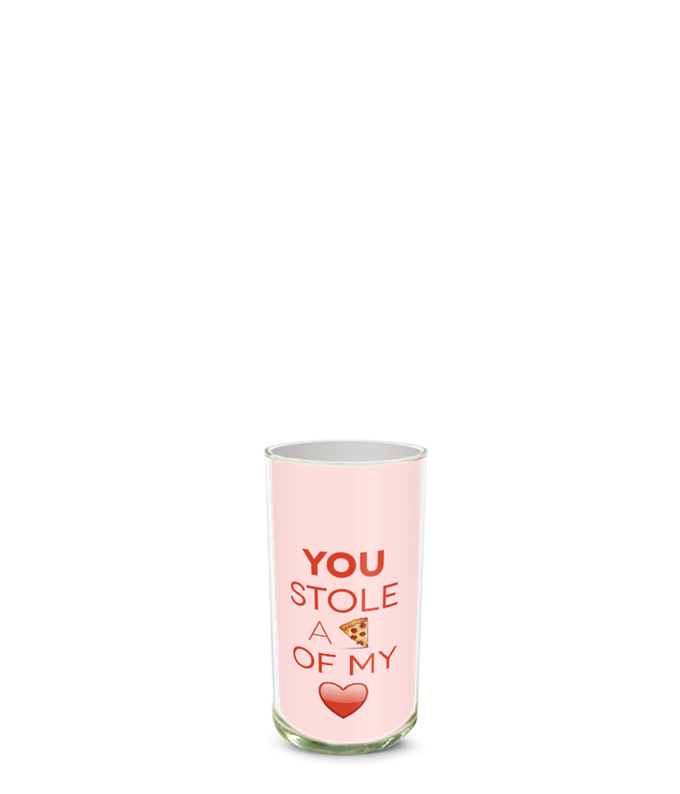 Partial image of Custom Photo Vase without flowers.